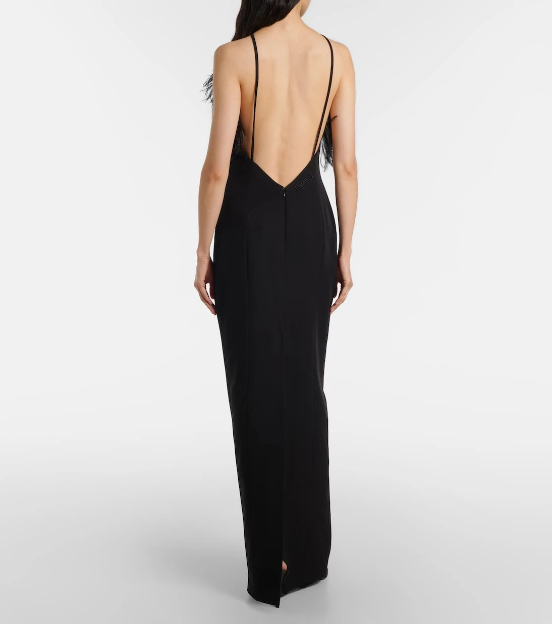 The Attico - Feather-trimmed gown