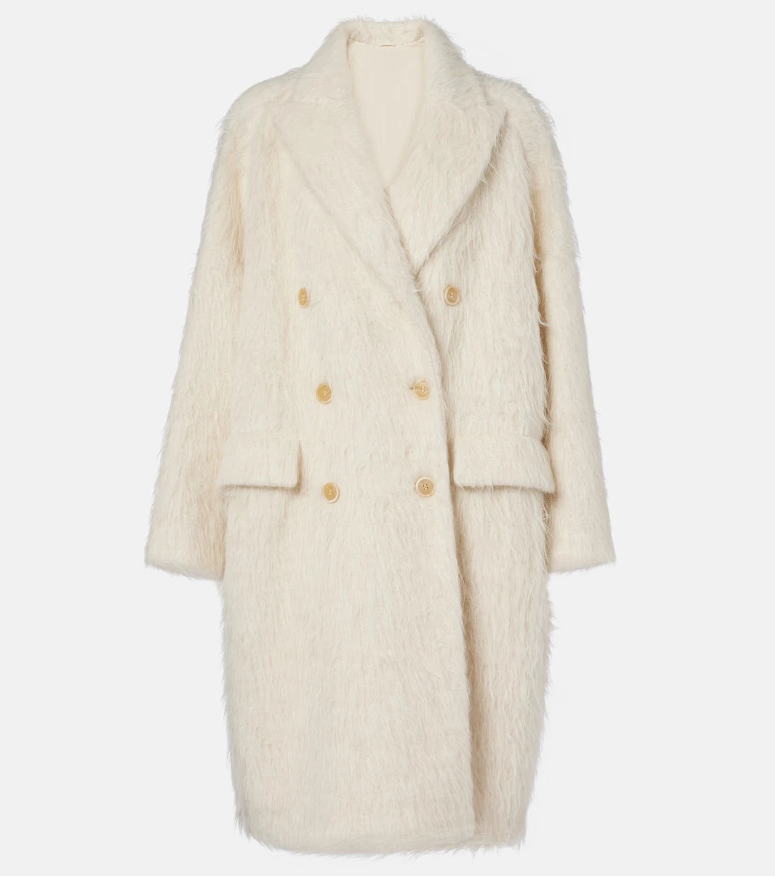 Brunello Cucinelli - Double-breasted alpaca-blend coat