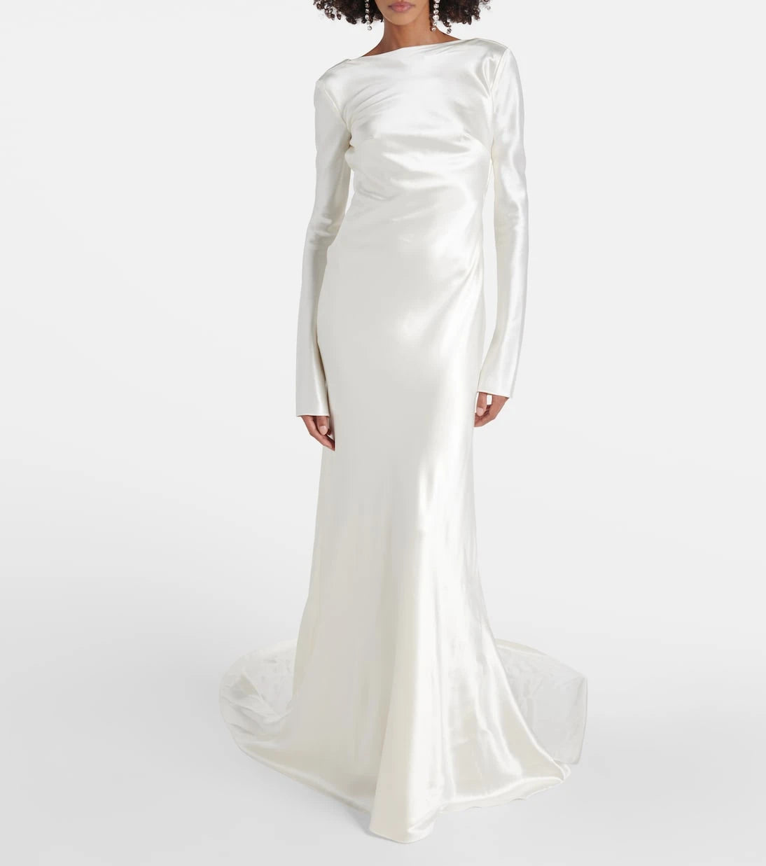 Danielle Frankel - Bridal Simone wool and silk satin gown