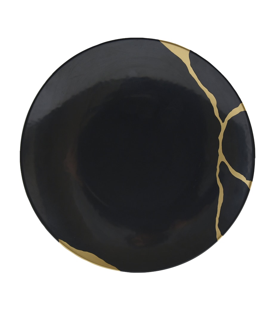 Kintsugi Charbon Dessert Plate (21cm)