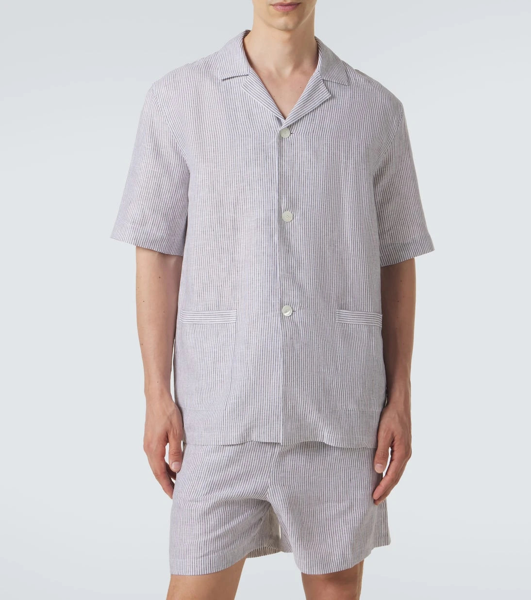 Zegna - Striped linen pajamas