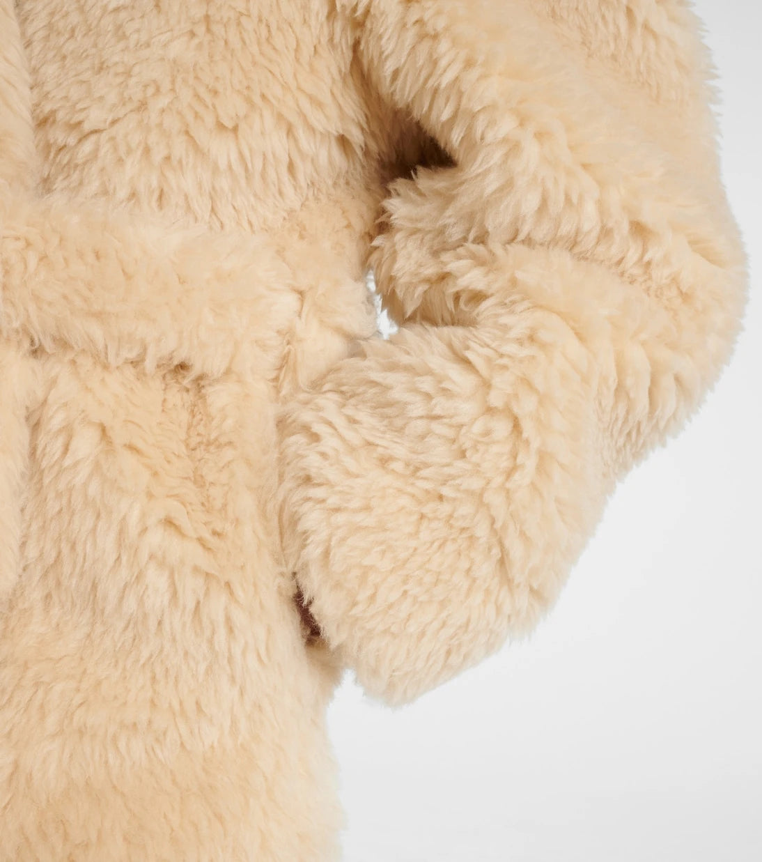 Stella McCartney - Wool-blend teddy wrap coat