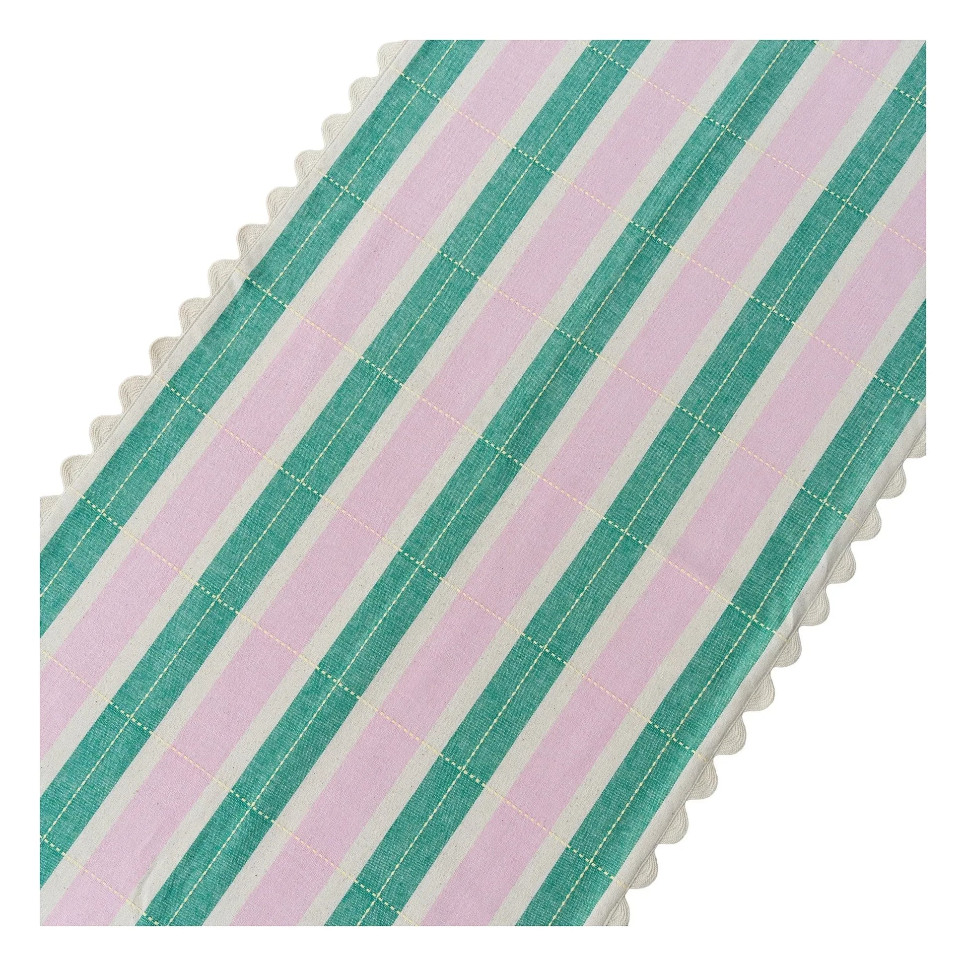 Tarta Gelatina - Organic cotton table runner | Green
