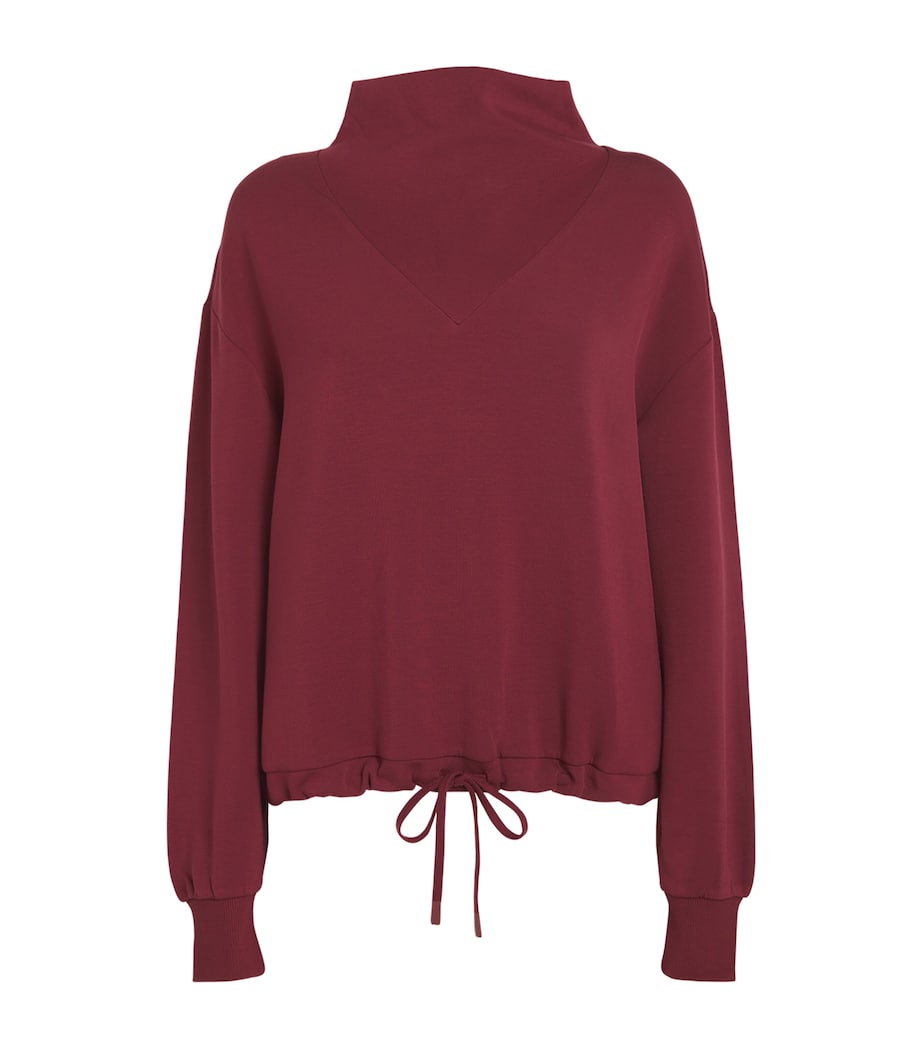Varley Burgundy Cowl-Neck Betsy Sweatshirt