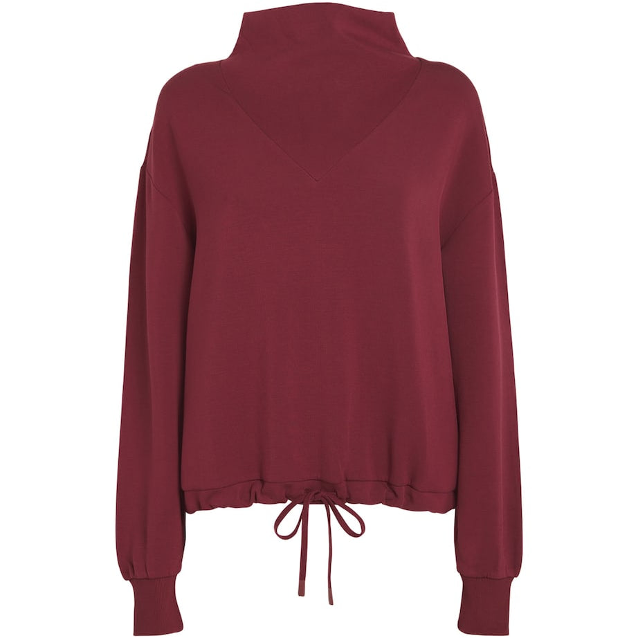 Varley Burgundy Cowl-Neck Betsy Sweatshirt