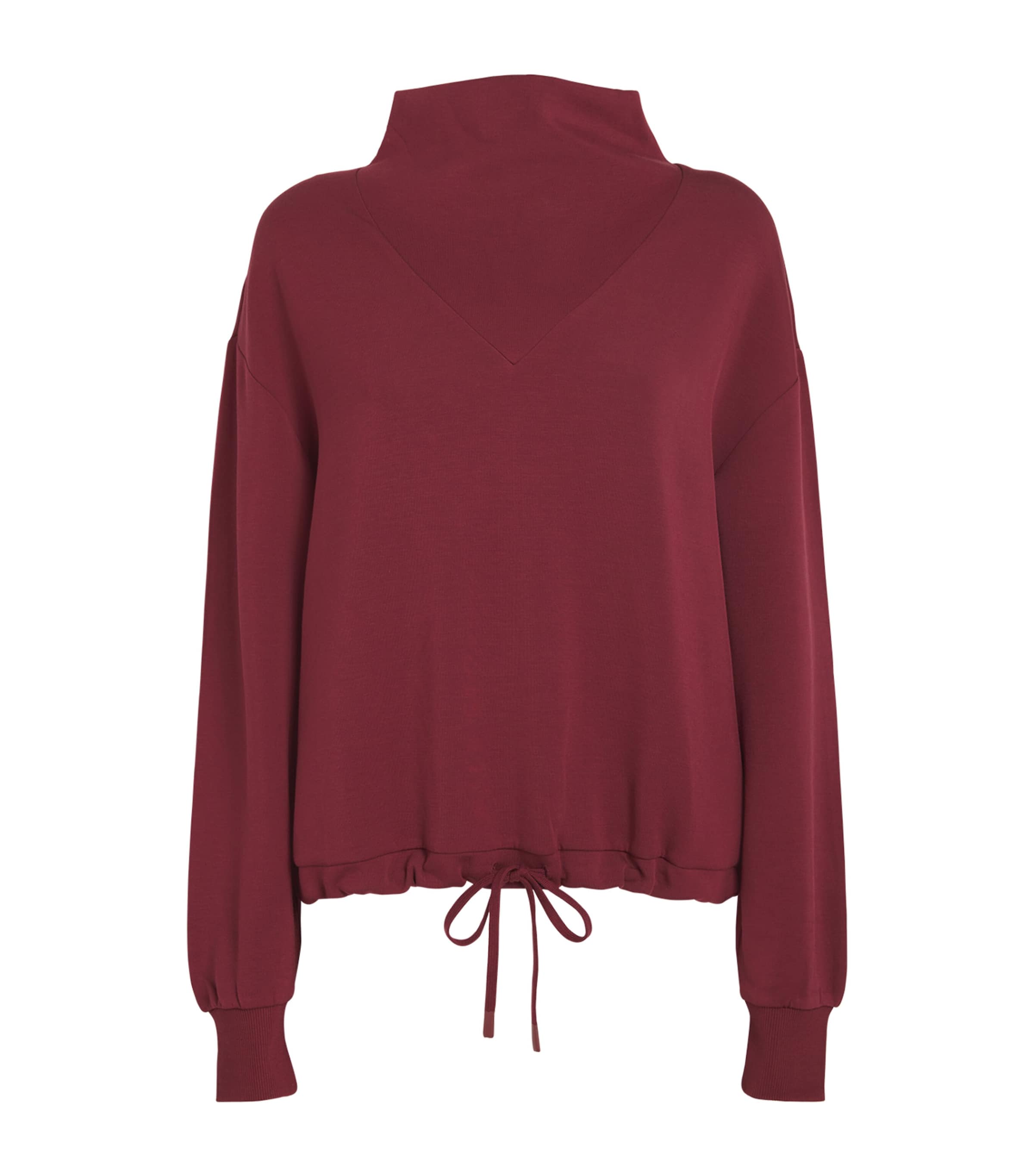 Varley Burgundy Cowl-Neck Betsy Sweatshirt