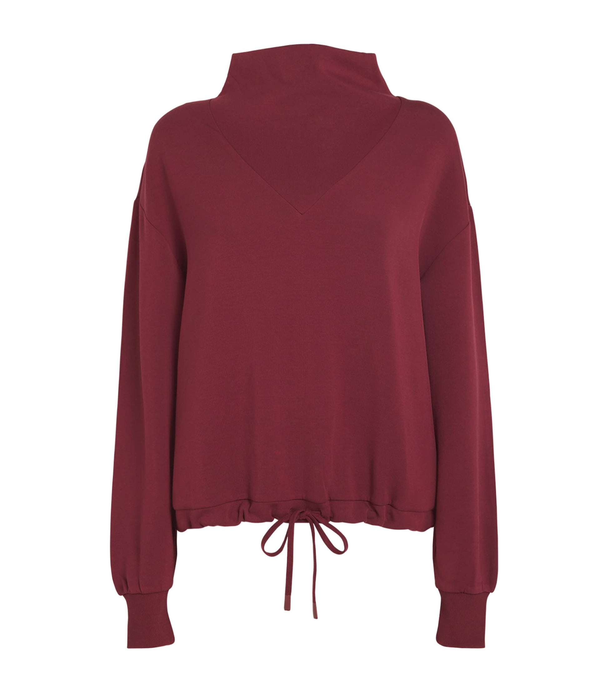 Varley Burgundy Cowl-Neck Betsy Sweatshirt