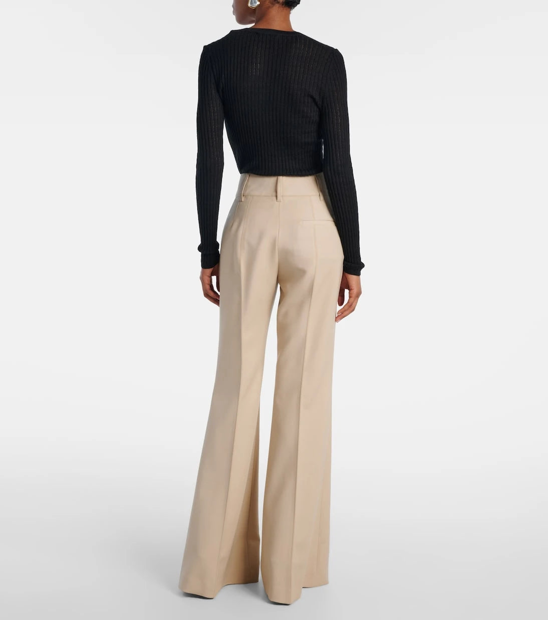 Gabriela Hearst - Rhein high-rise wool flared pants
