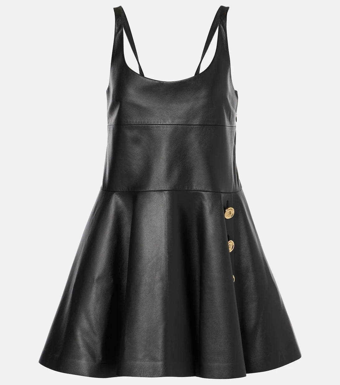 Givenchy - Embellished leather minidress