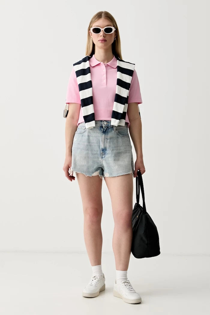 Tommy Hilfiger kadın denim kısa pantolon