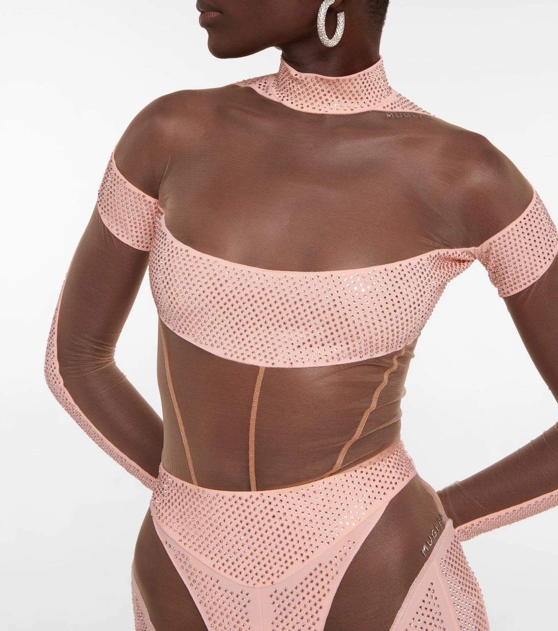Mugler - Paneled bodysuit