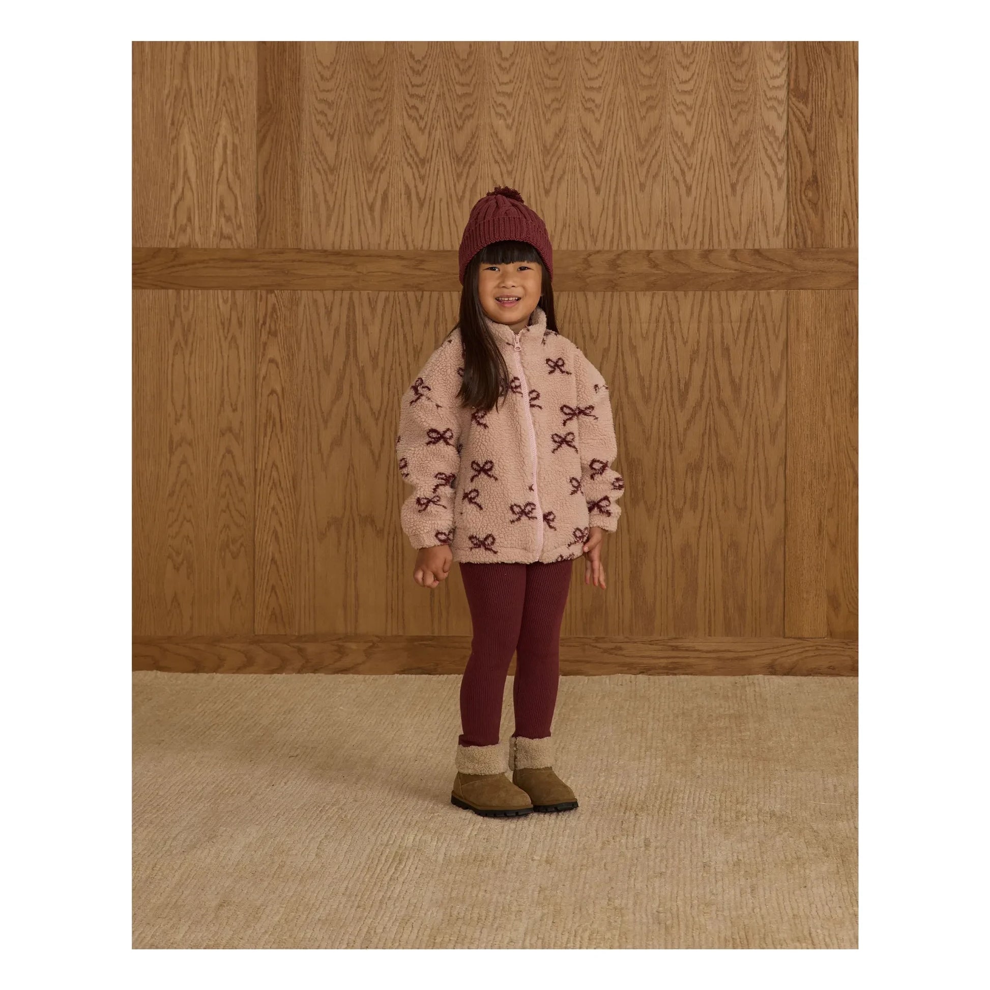 Rylee + Cru - Pointelle Legging | Burgundy