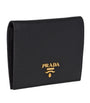 Prada Black Small Saffiano Leather Bifold Wallet