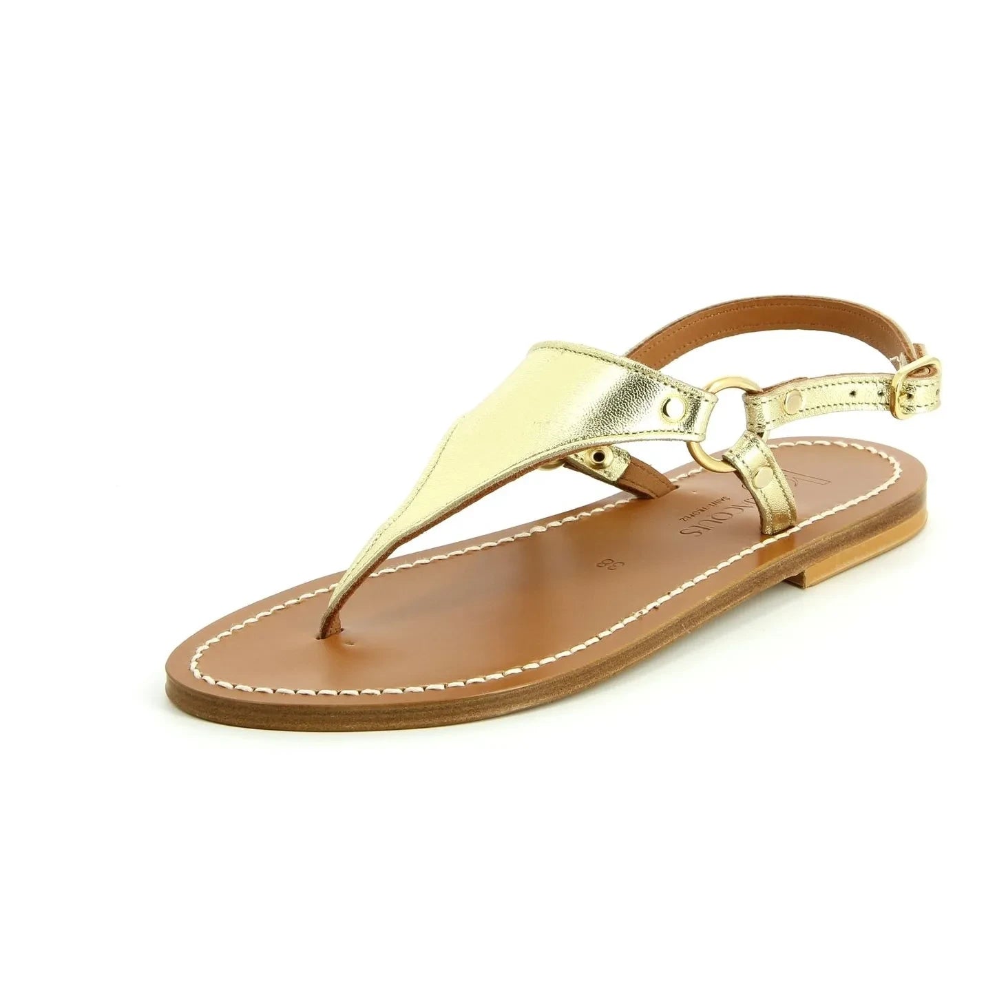K.Jacques - Dionysos Lamé sandals | Gold