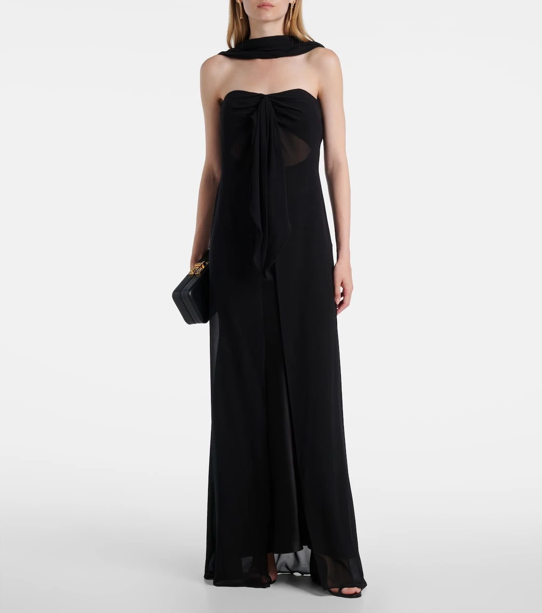 Christopher Esber - Reverse draped silk gown