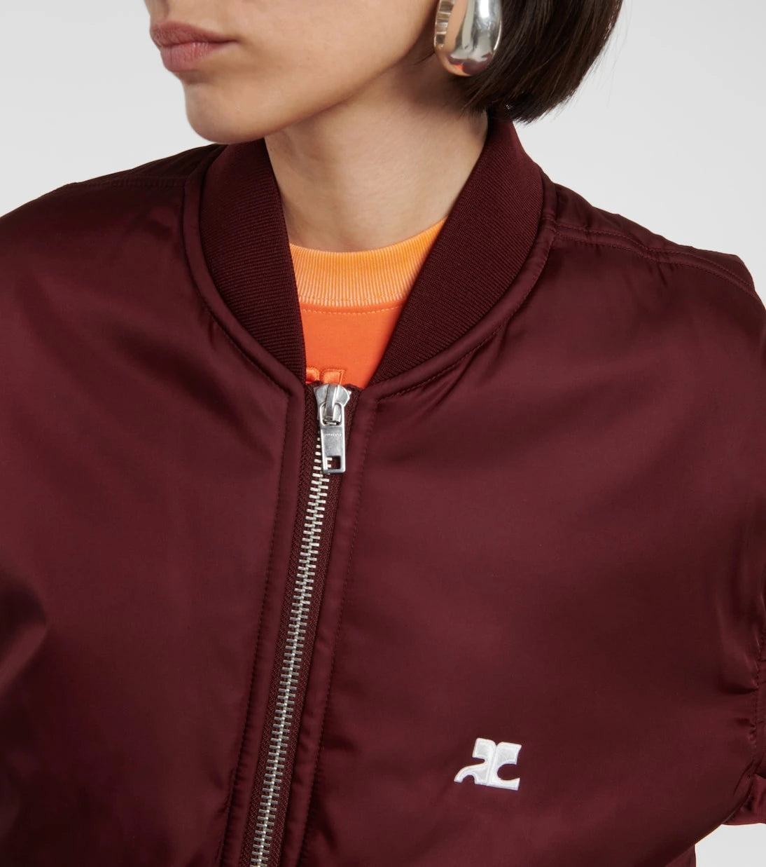 Courrèges - Logo bomber jacket