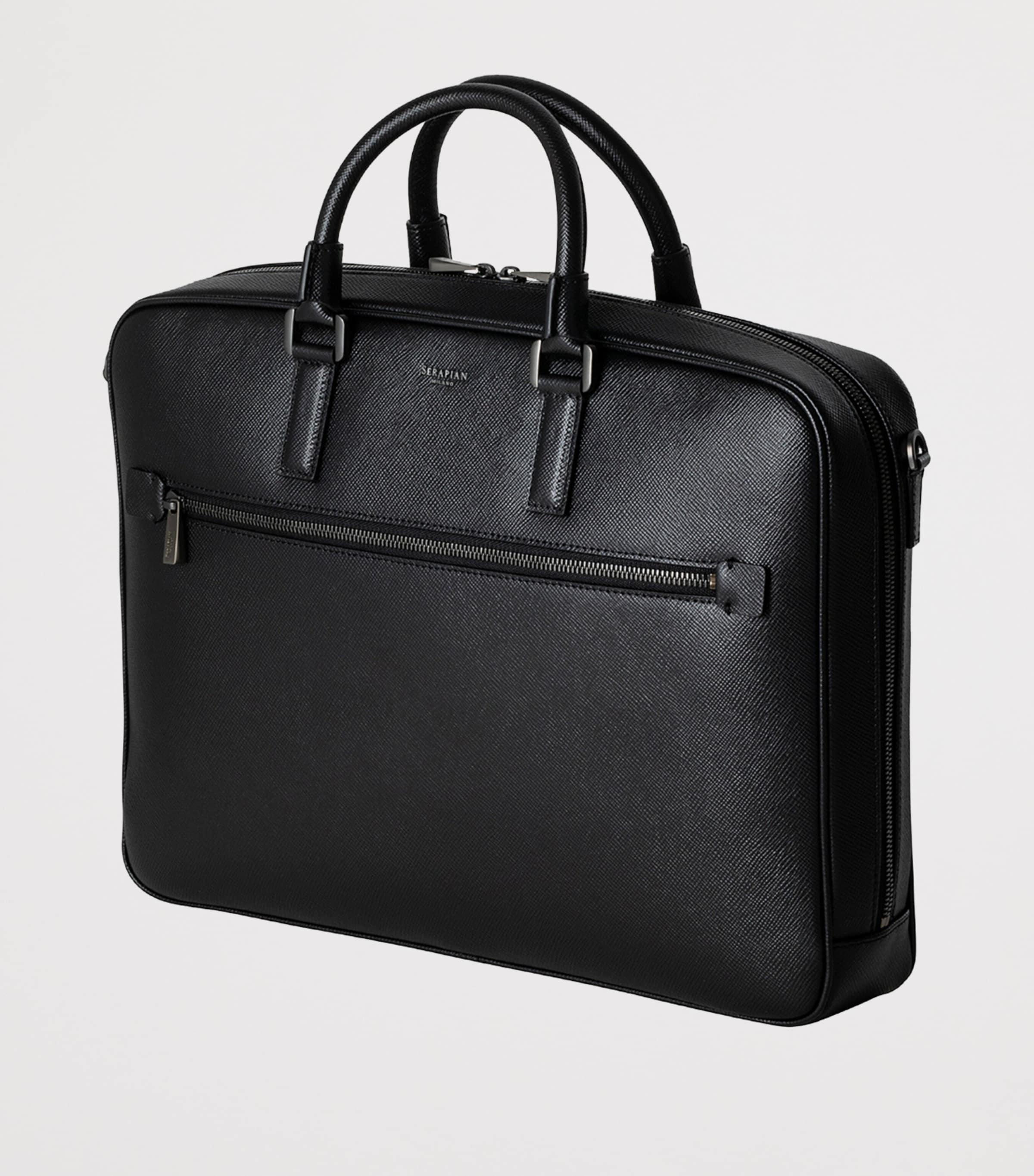 Serapian Slim Evoluzione Leather Briefcase
