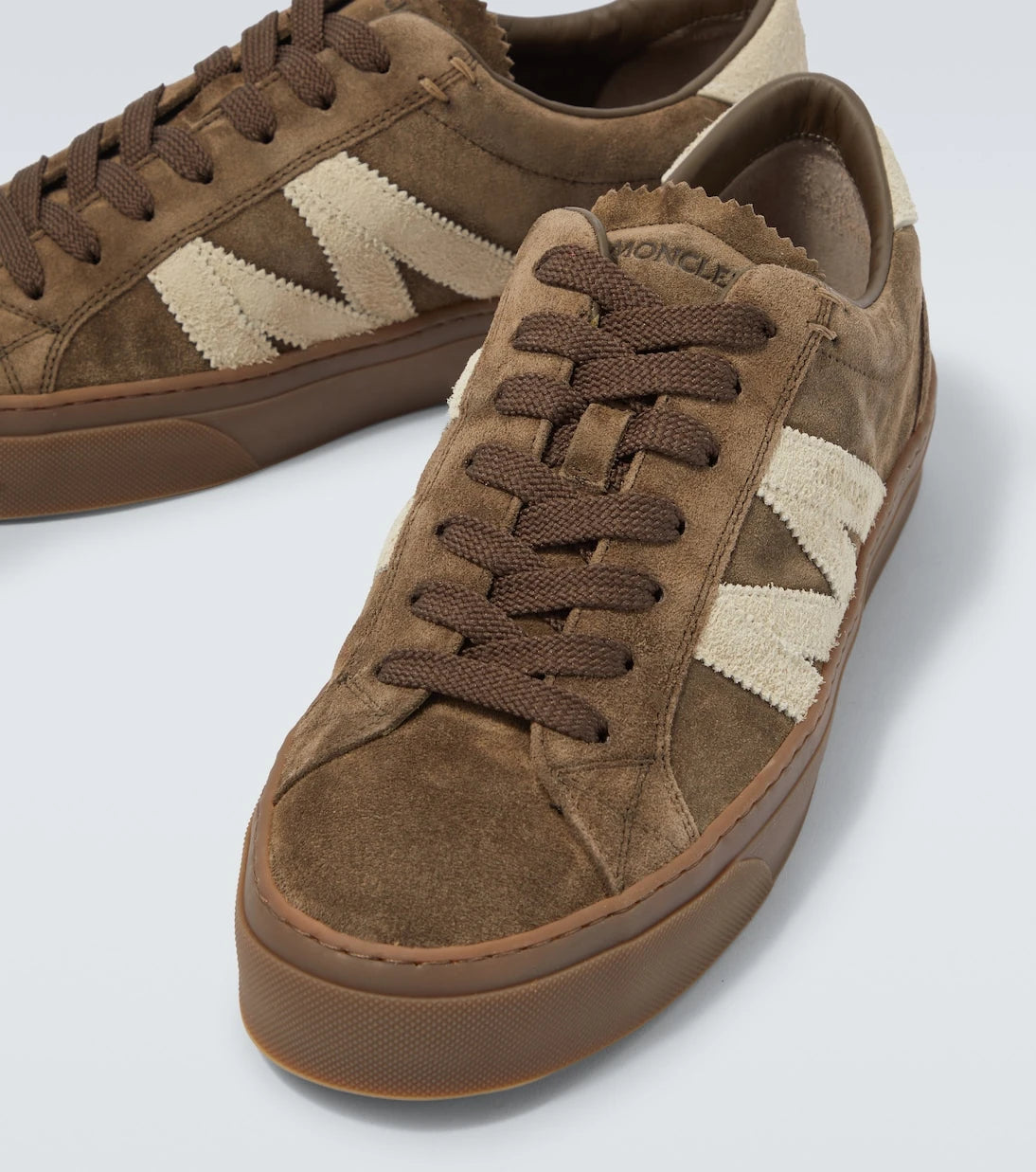 Moncler - Monaco2 süet ve deri sneaker'lar