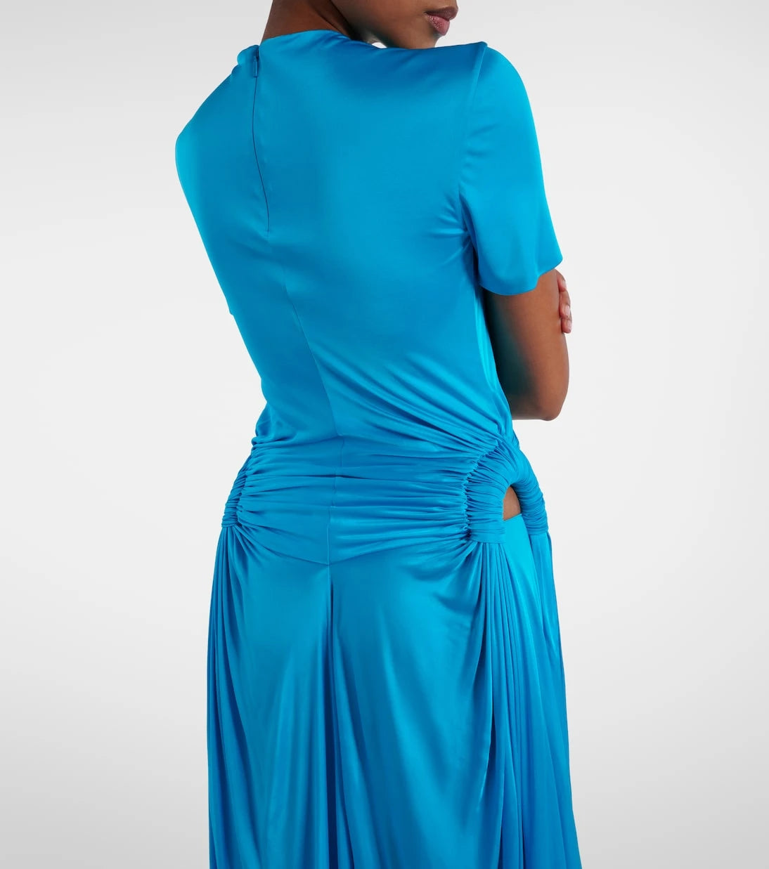 Loewe - Cutout draped jersey maxi dress