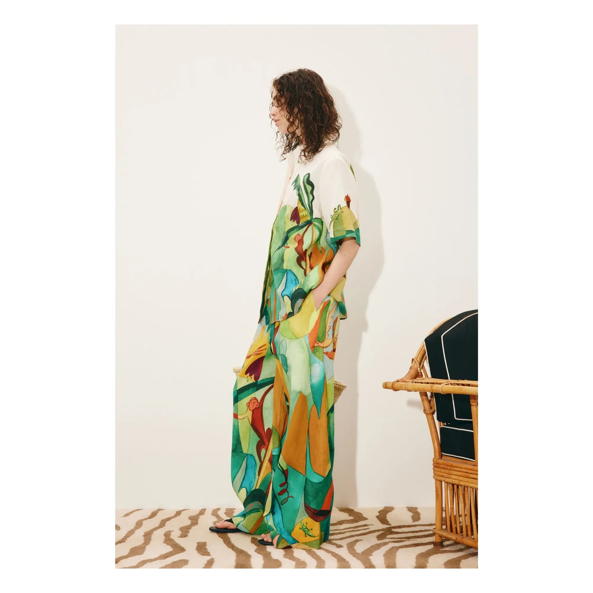Alémais - Linen Mokshini shirt | Green