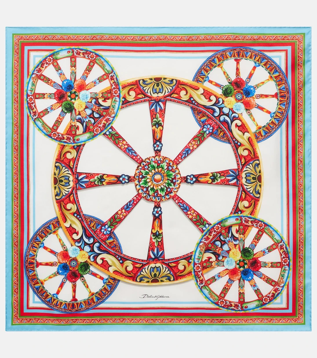 Dolce&Gabbana - Carretto silk twill scarf