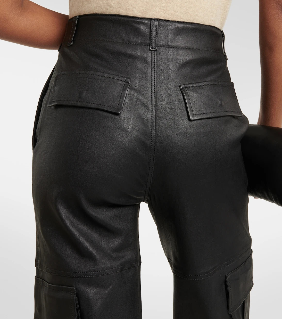 Stouls - Axel leather cargo pants