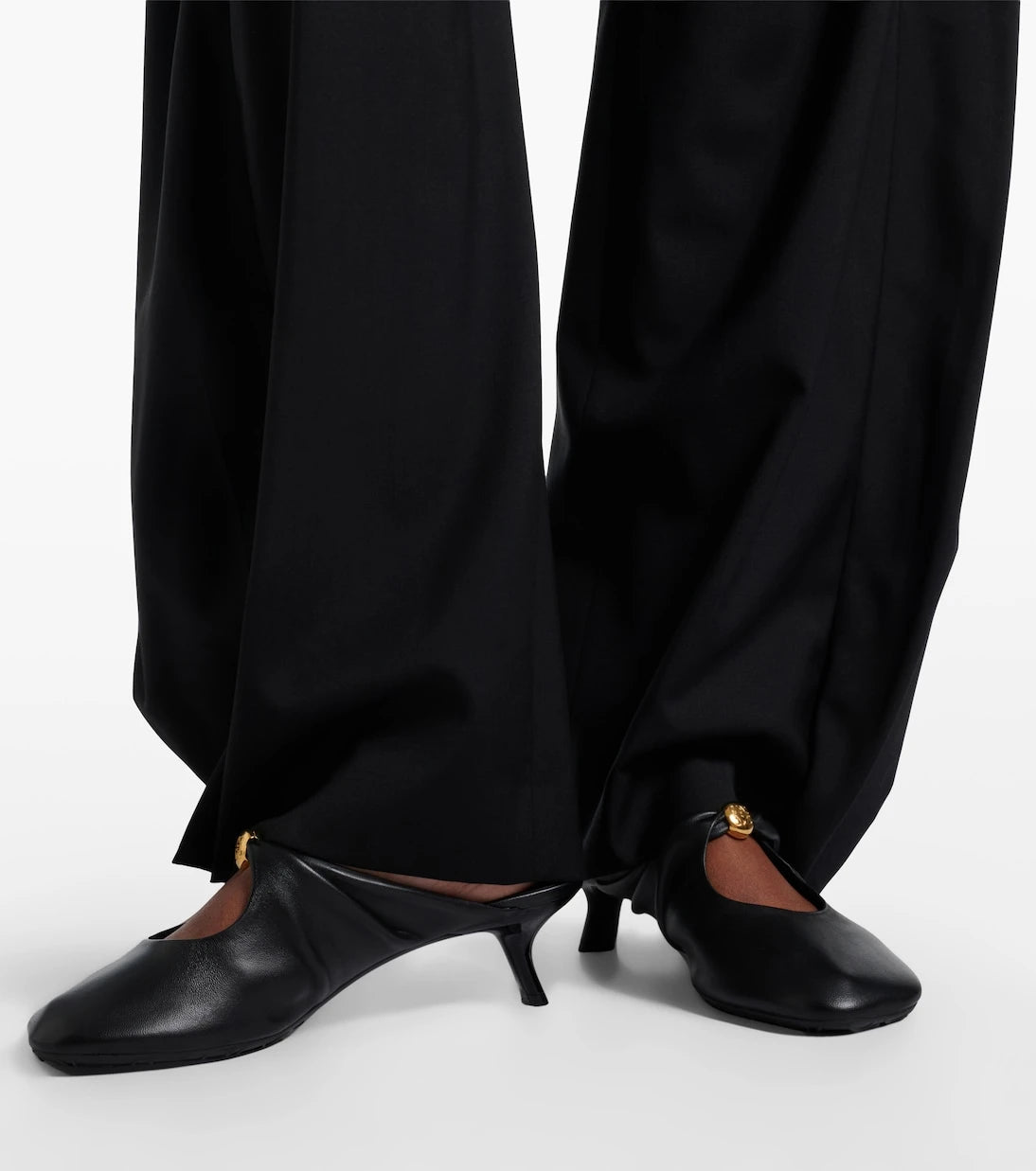 Loewe - Pebble Soft leather mules