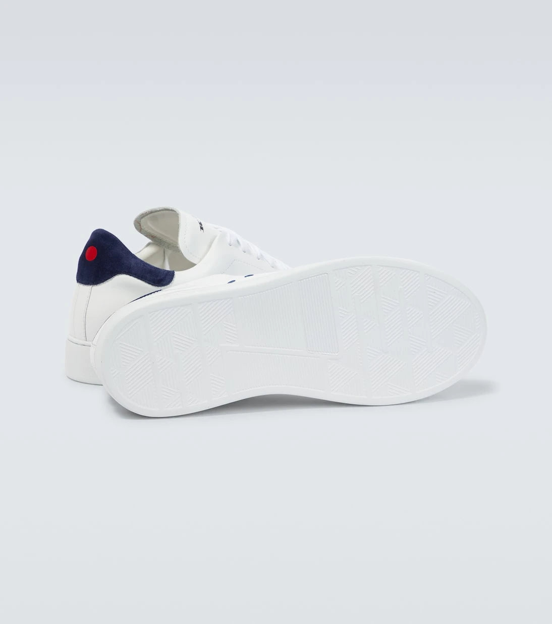 Kiton - Stitched leather sneakers
