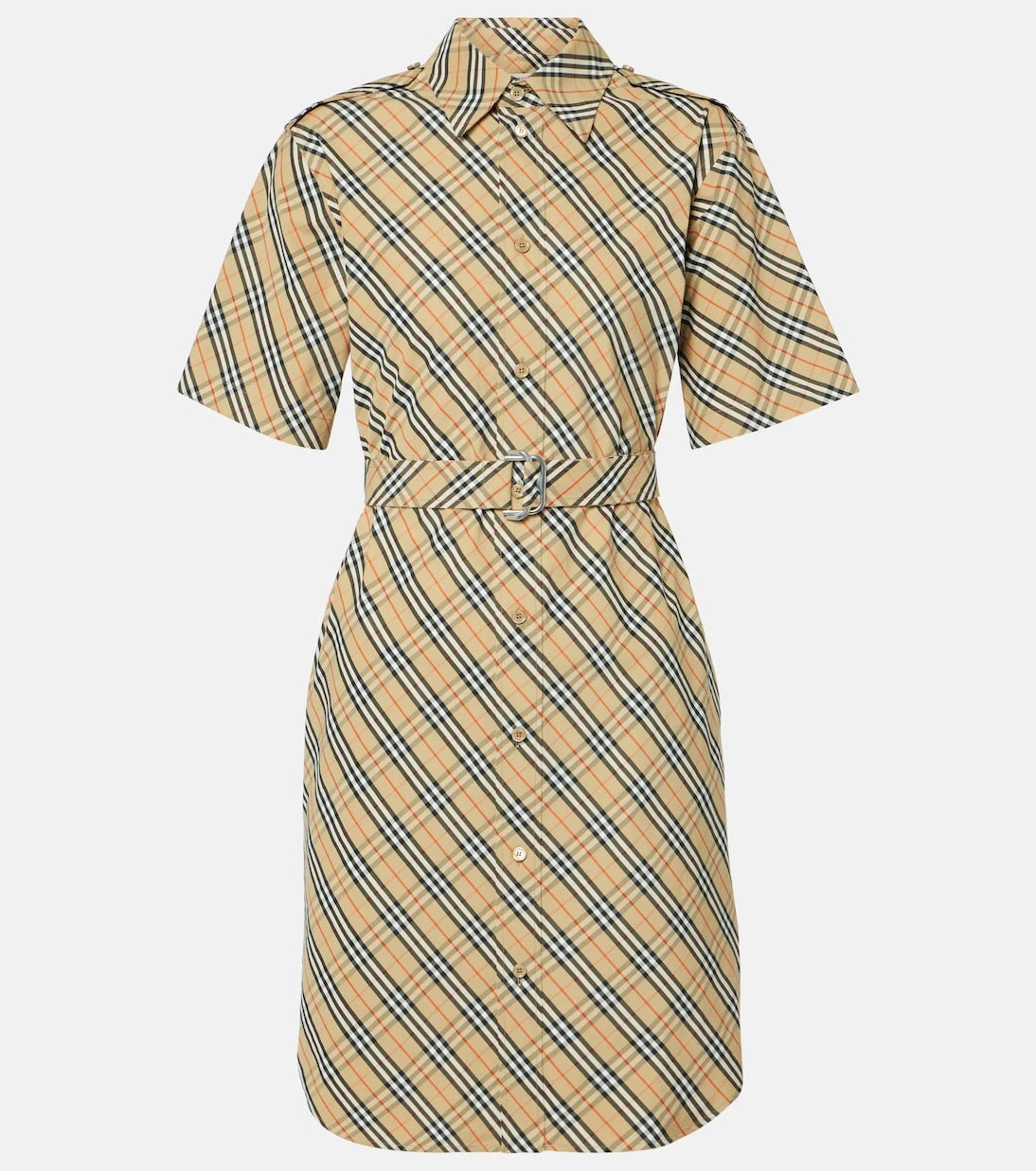 Burberry - Burberry Check cotton shirt dress