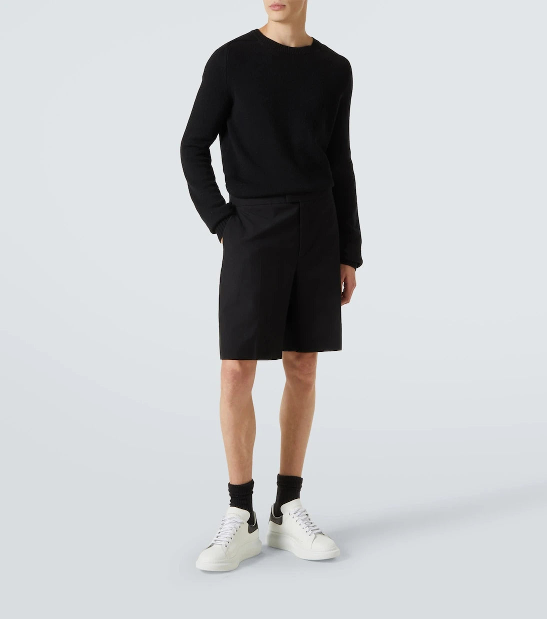McQueen - Oversized leather sneakers