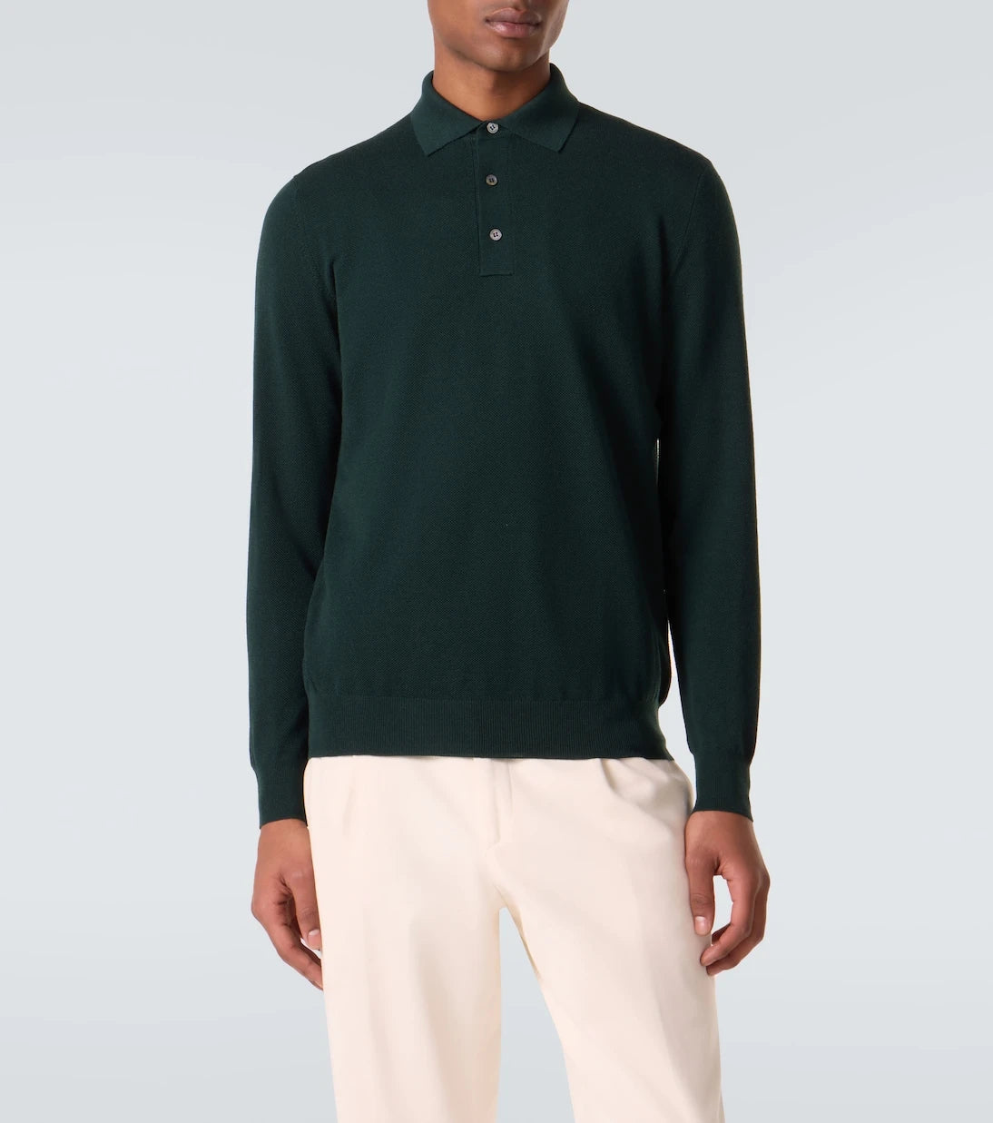 Thom Sweeney - Wool polo sweater