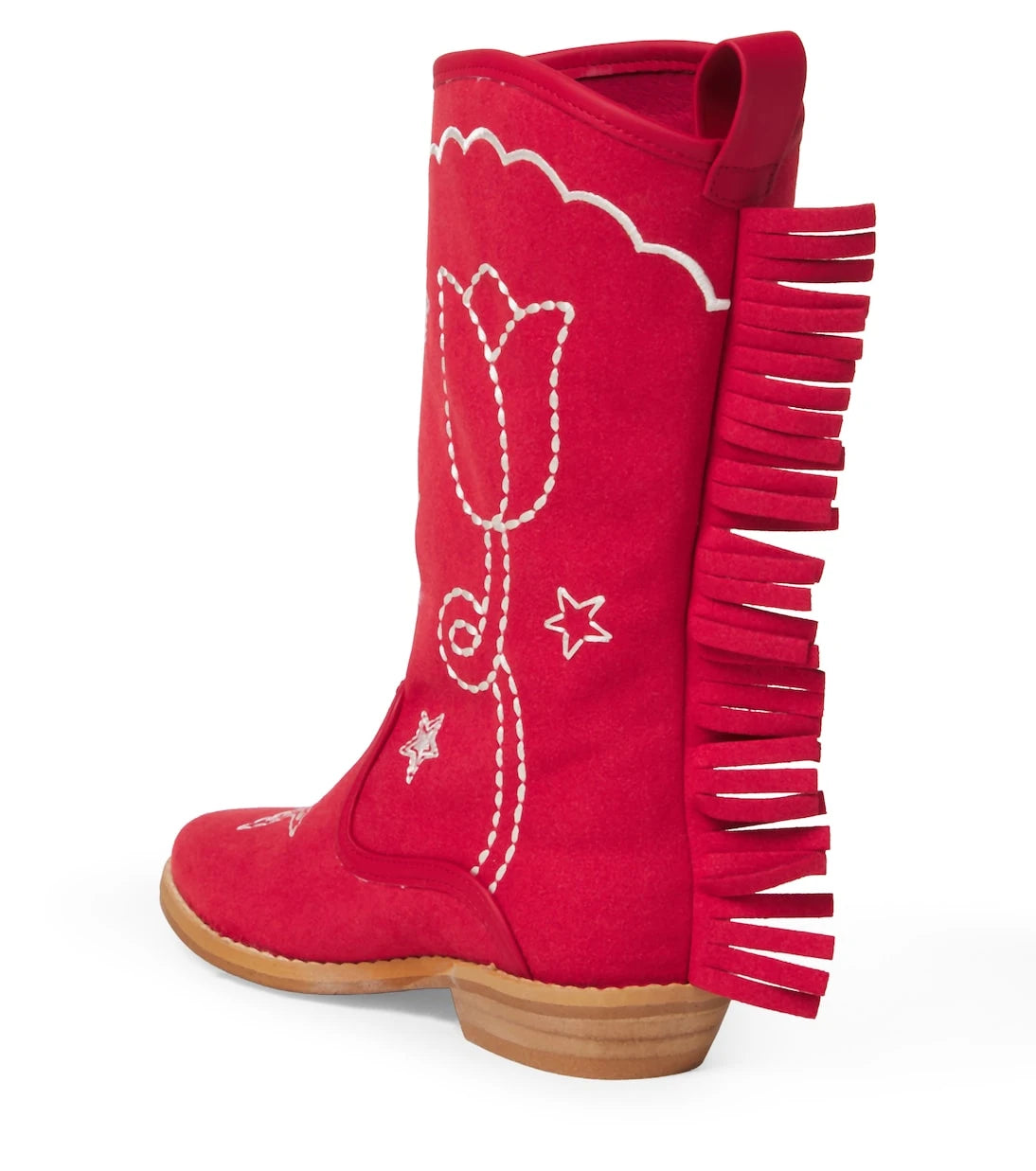 Stella McCartney Kids - Embroidered fringed cowboy boots