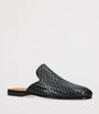 Woven Leather Suela Mules