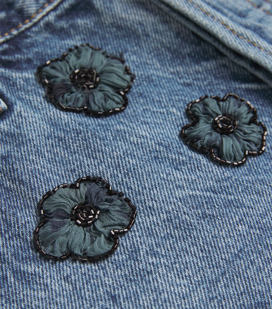 The Embellished Hang Denim Shorts JULIET