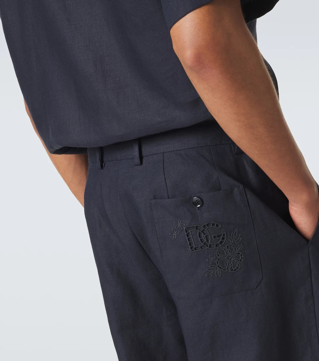Dolce&Gabbana - Linen tapered pants