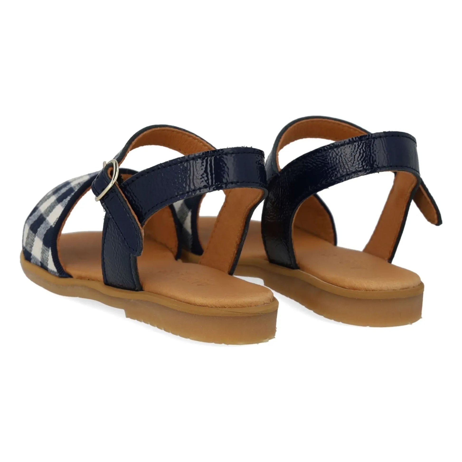 Angulus - Carreaux Sandals | Navy blue
