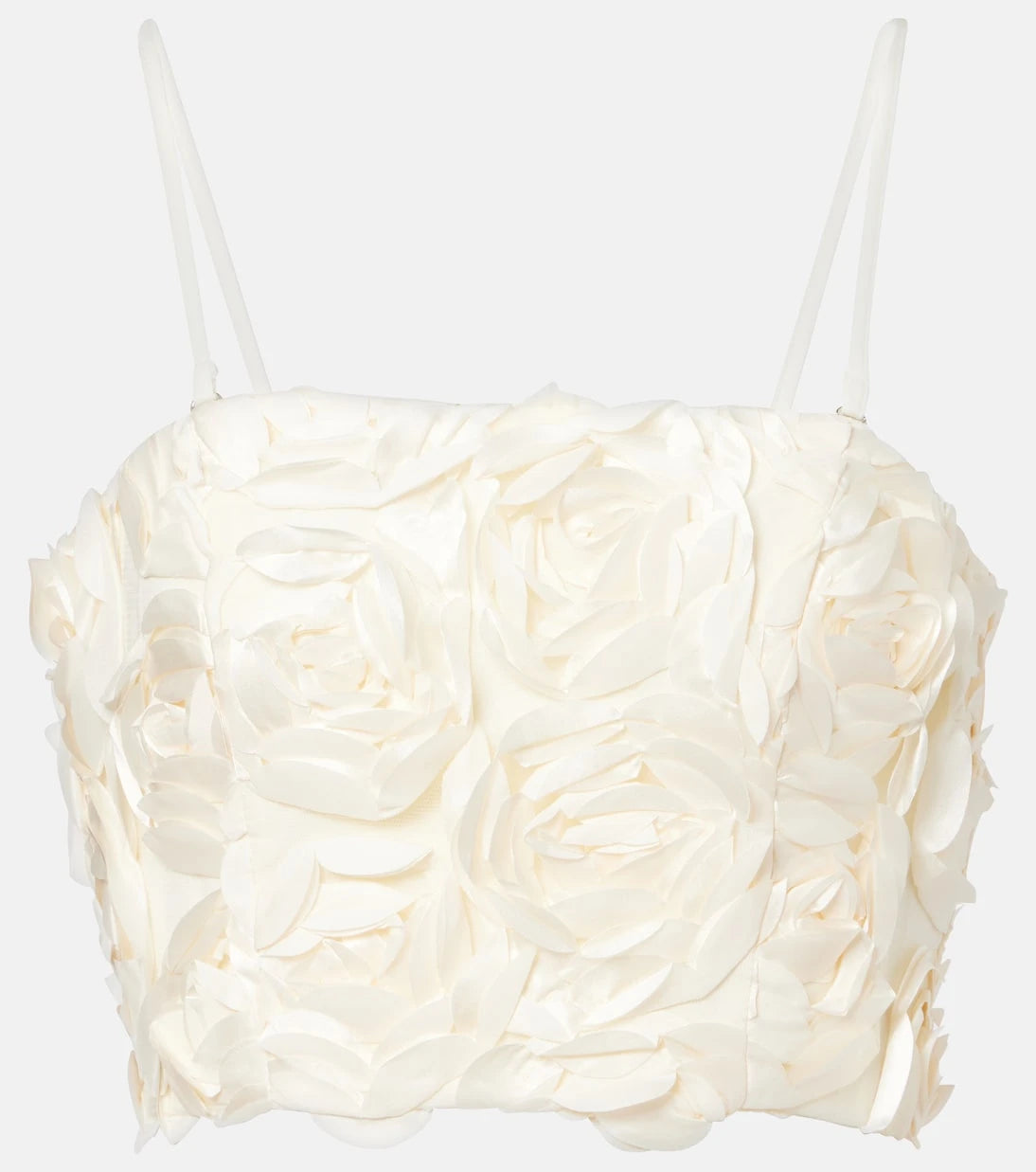 Rotate - Floral-appliqué crop top