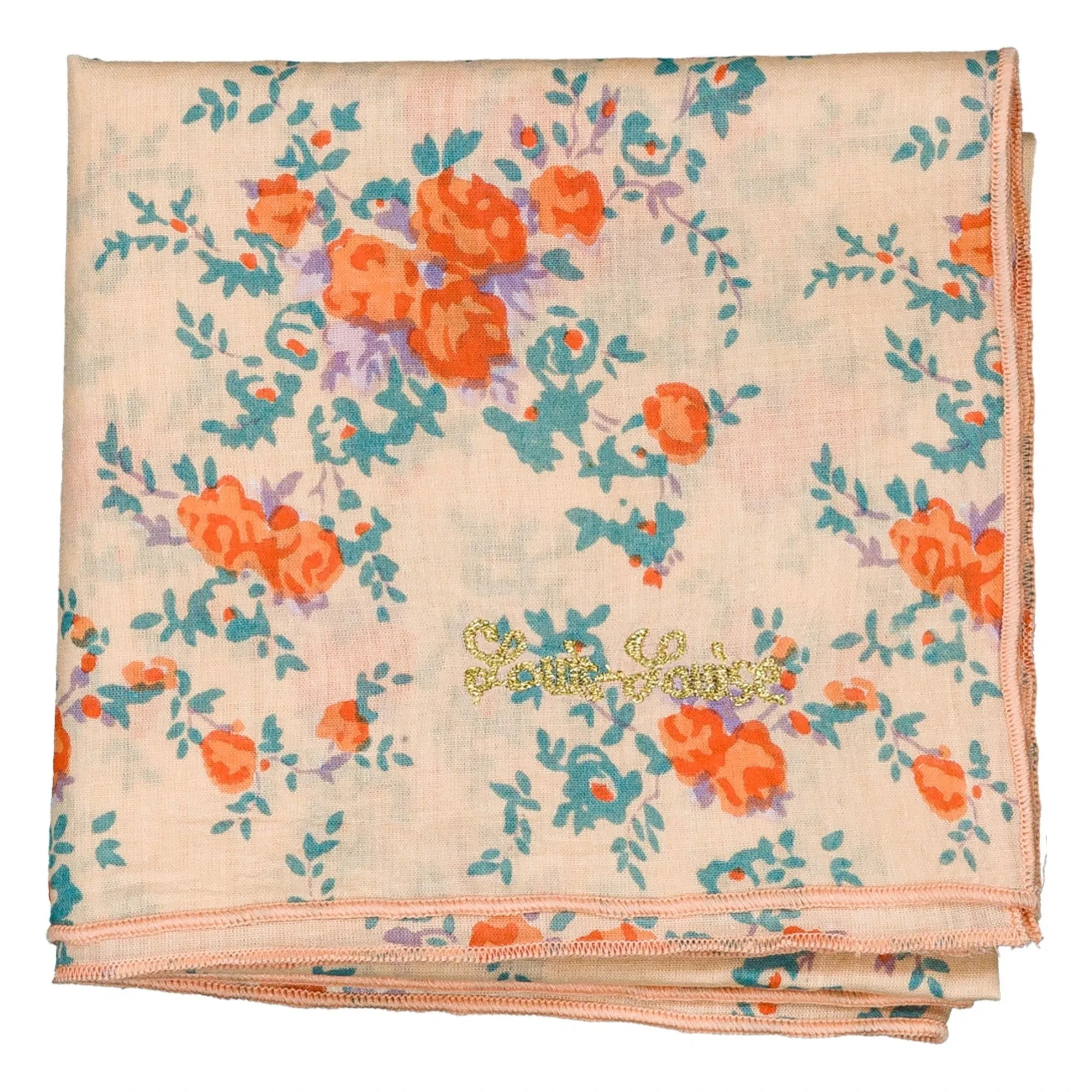 Louis Louise - Bouquets scarf | Beige pink