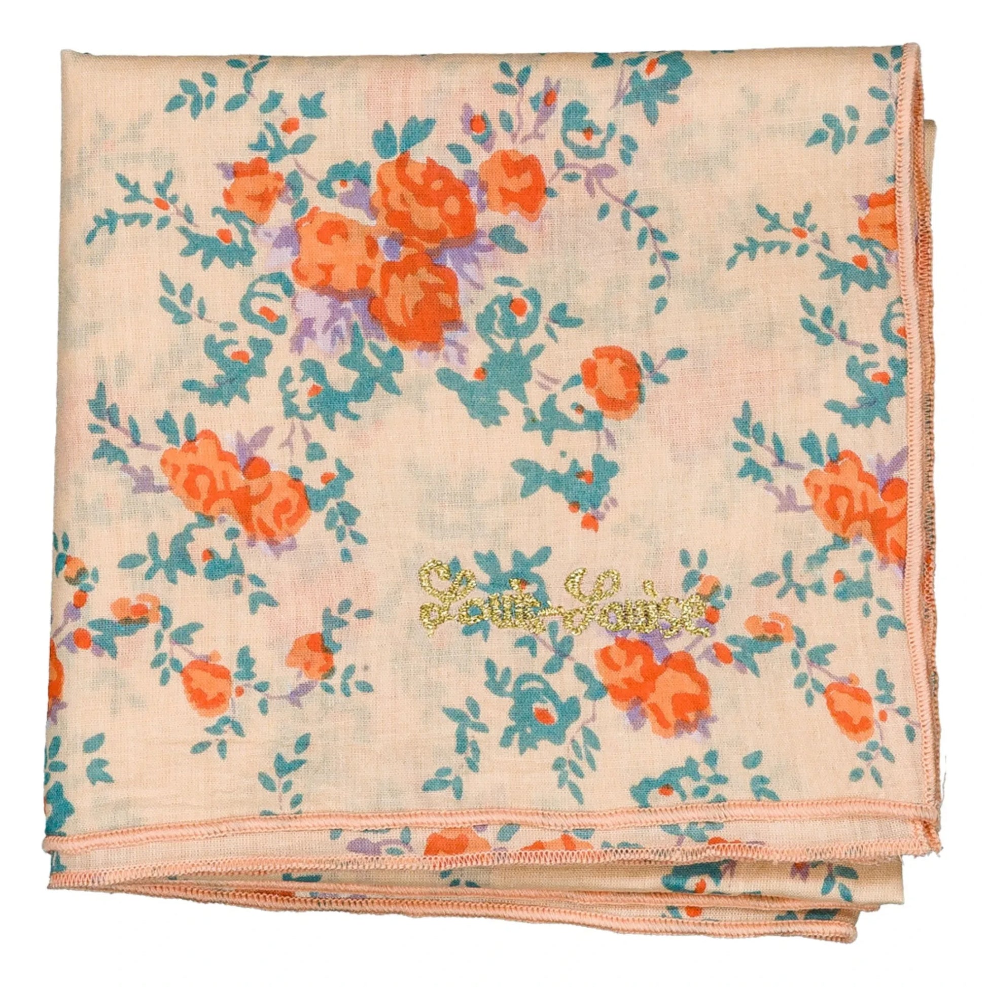 Louis Louise - Bouquets scarf | Beige pink