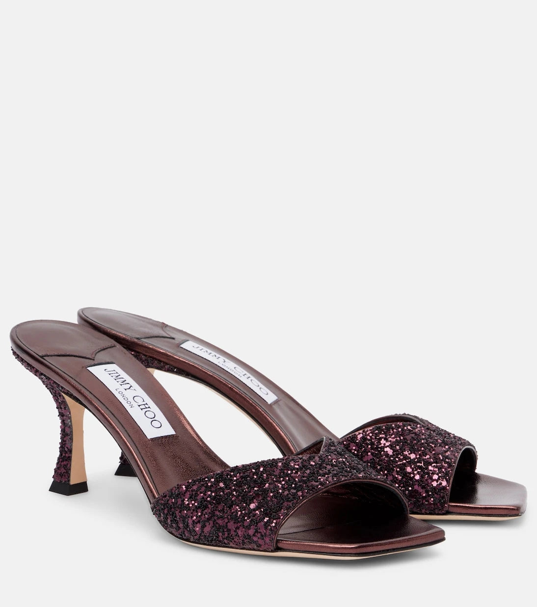 Jimmy Choo - Skye 70 glitter mules