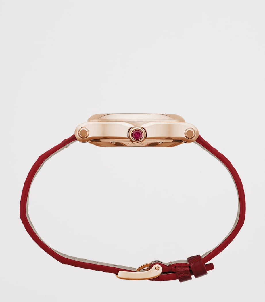 Chopard Rose Gold and Diamond Happy Sport Watch 33mm