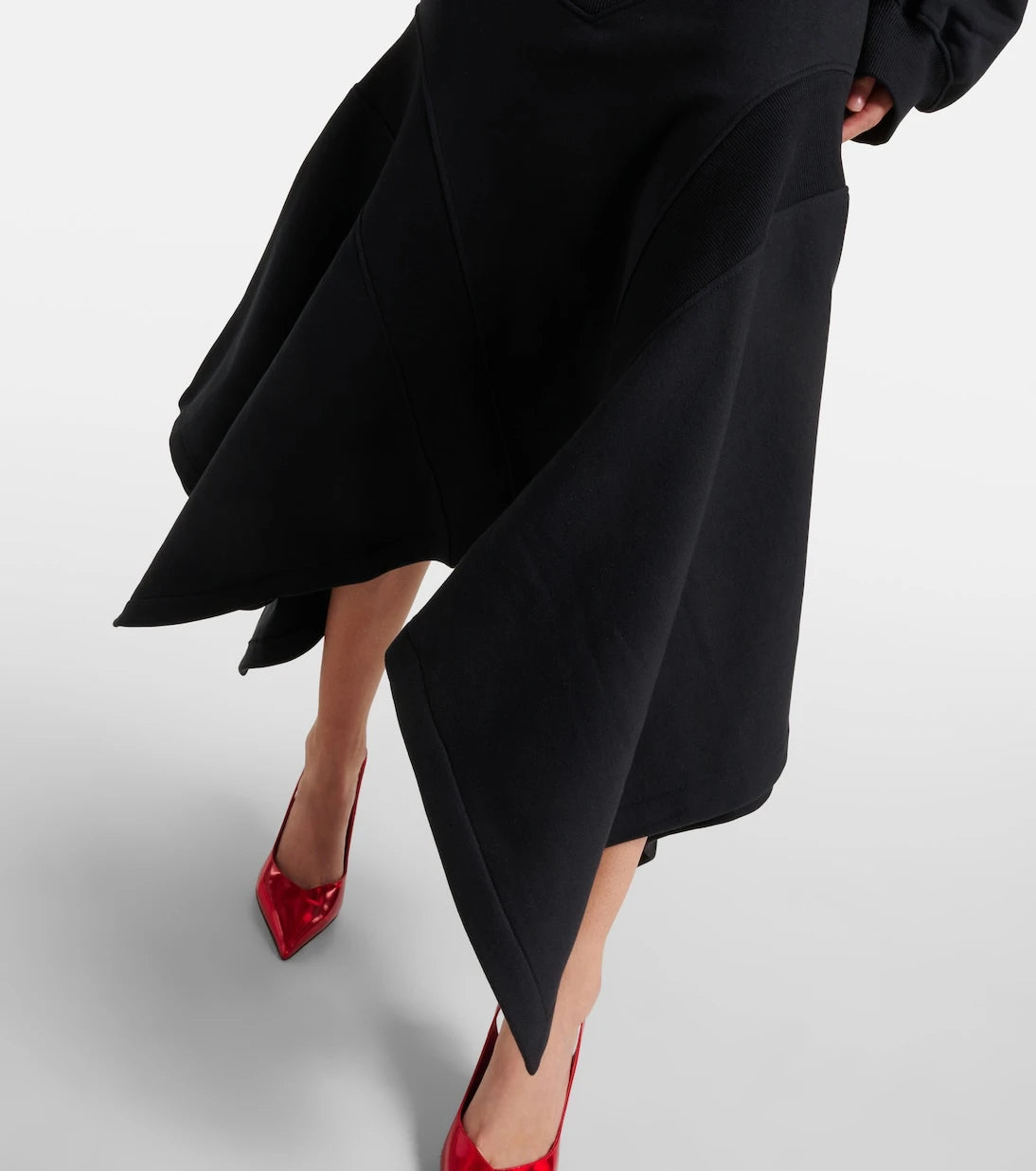 The Attico - Cotton midi skirt