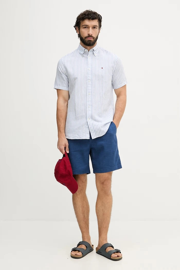 Tommy Hilfiger риза мъжка с лен