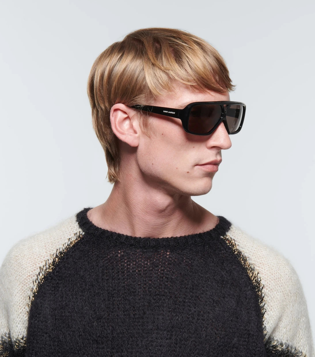 Saint Laurent - Rectangular acetate sunglasses