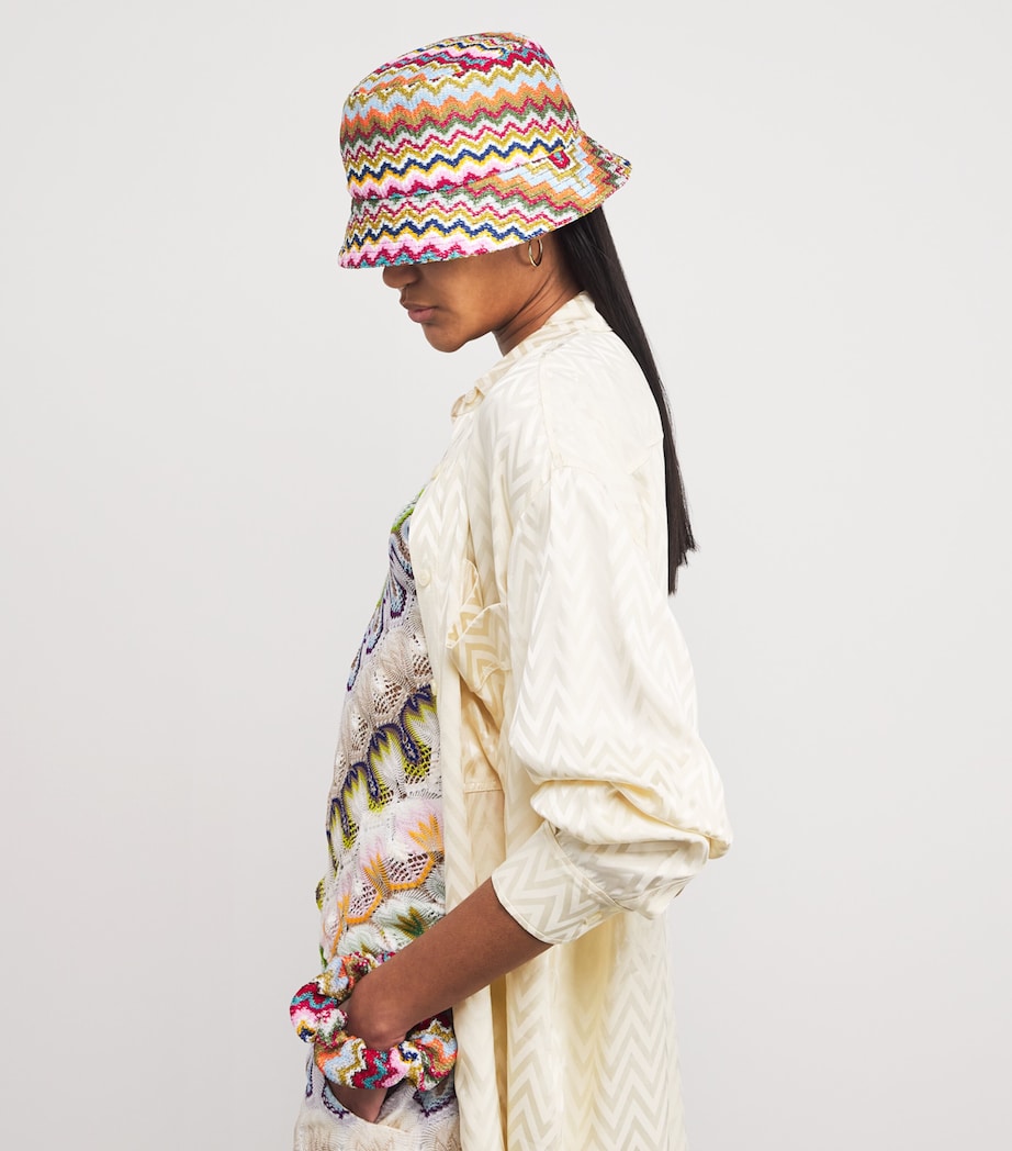 Multi Zigzag Bucket Hat