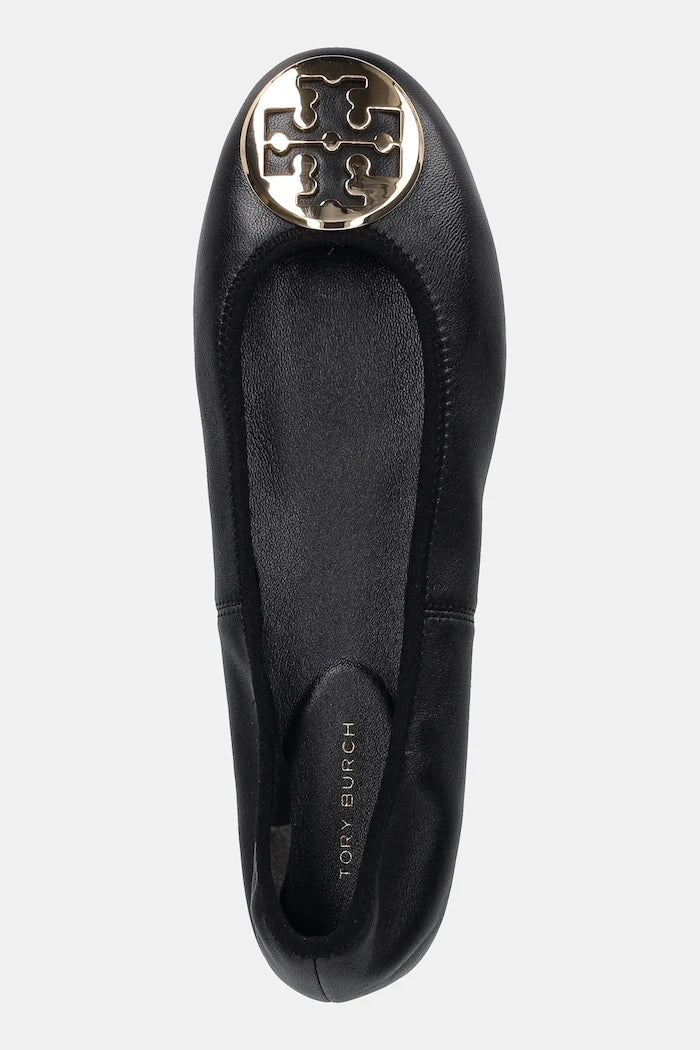 Кожени балеринки Tory Burch Reva Travel Ballet