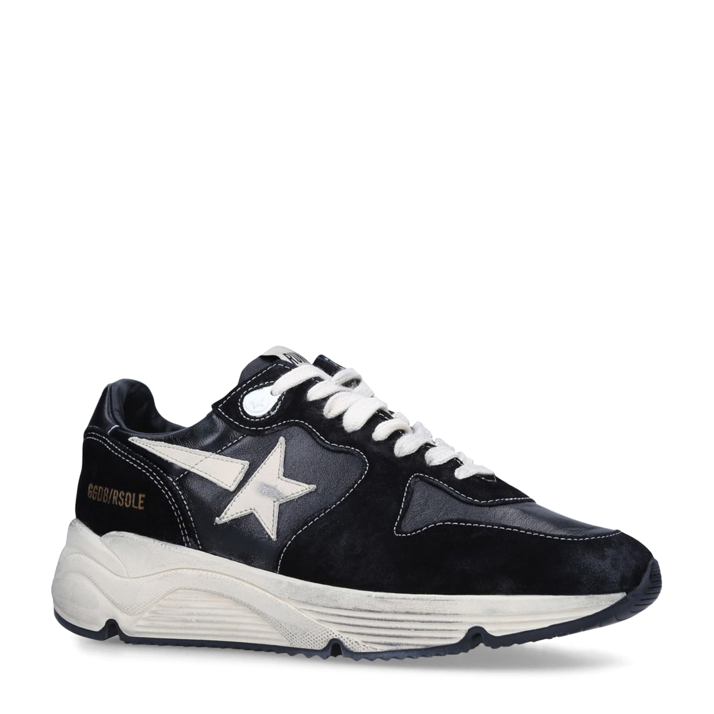 Multi Leather Running Sole Sneakers