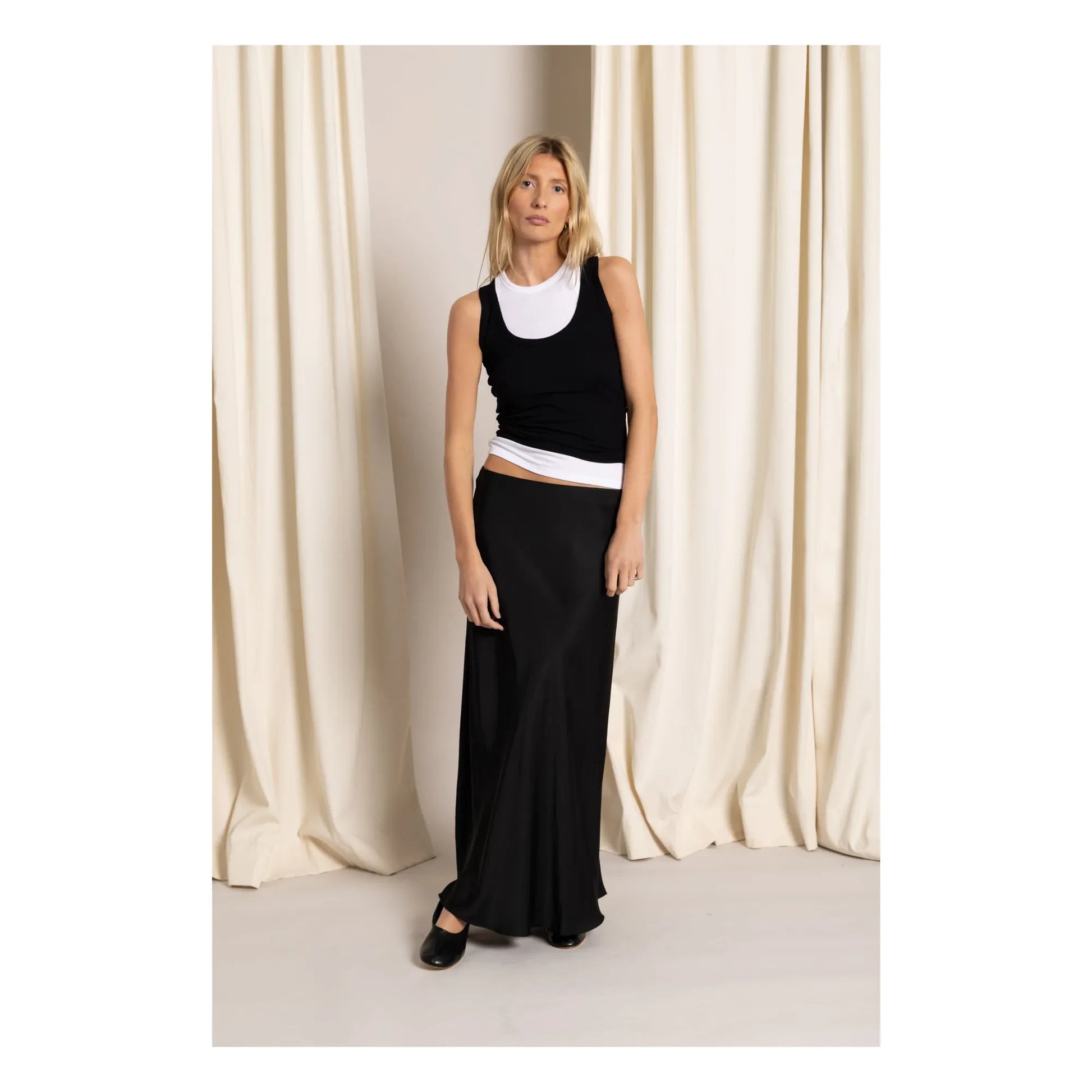 Smallable Woman - Satin Anta skirt | Black