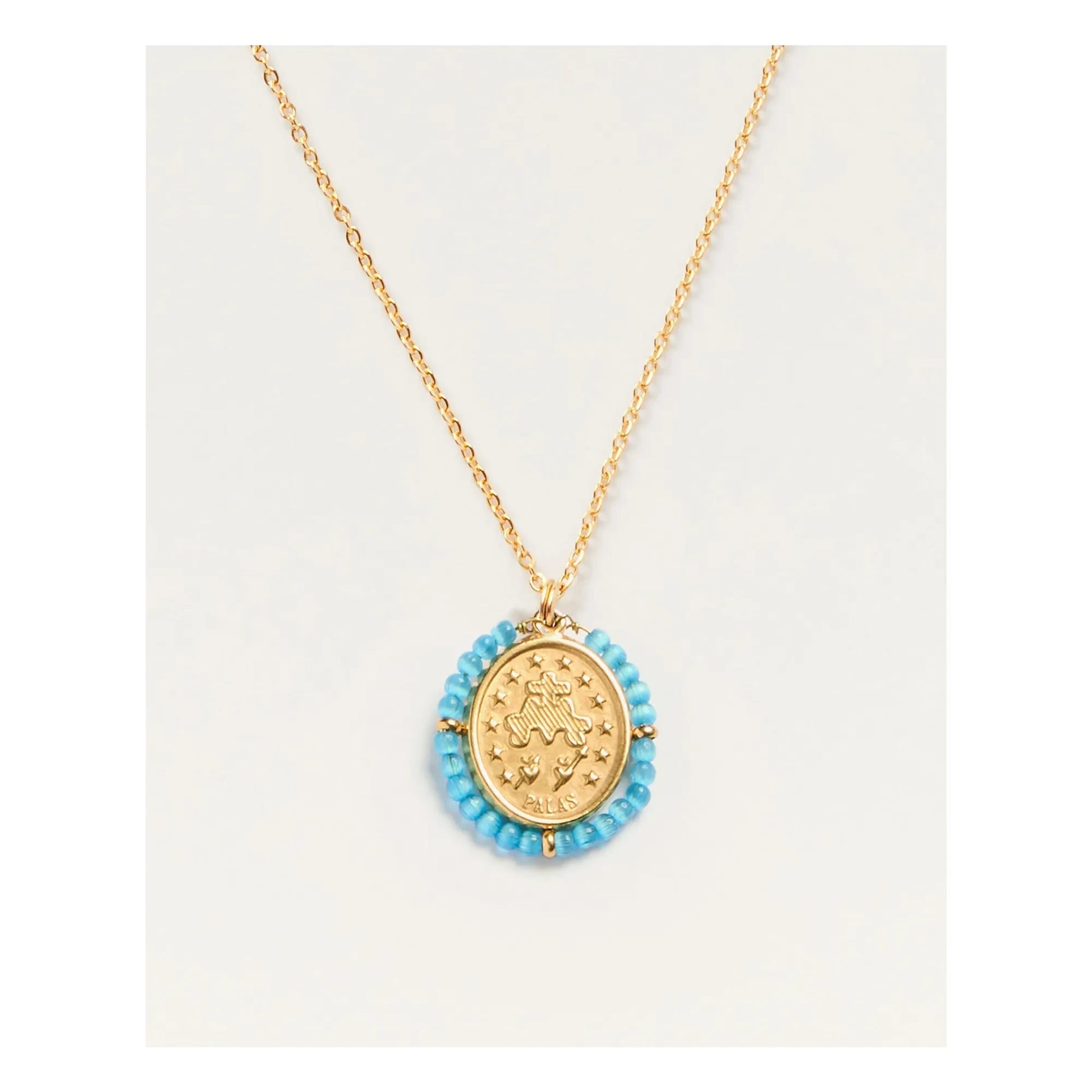 Palas - Santa Maria Précieuse necklace | Light Blue