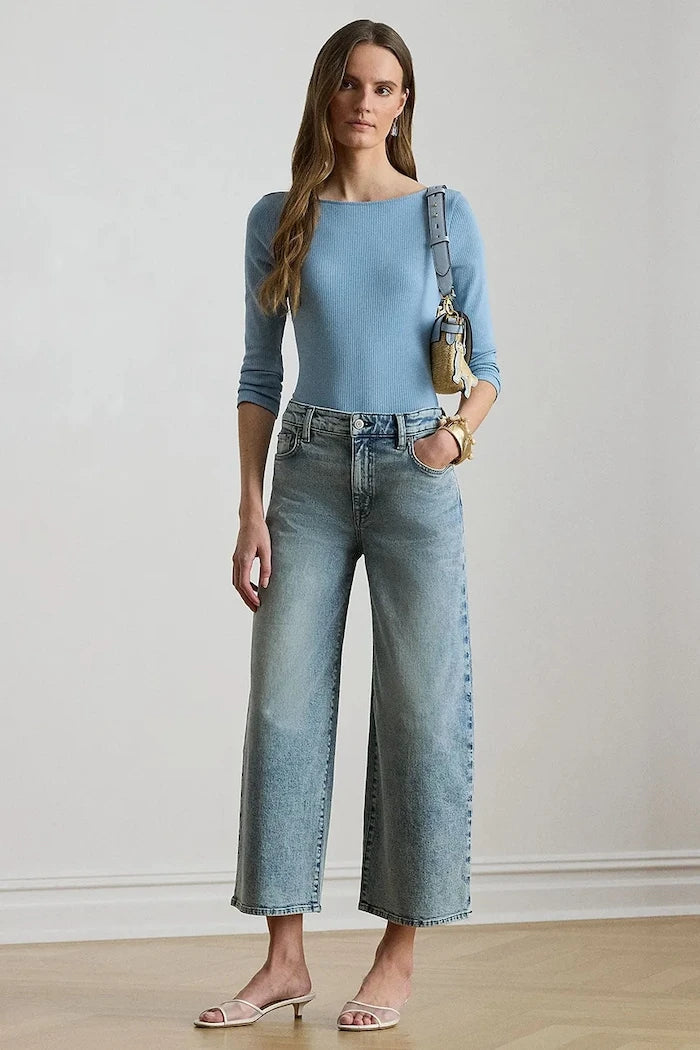 Lauren Ralph Lauren uzun kollu kadın bluzu modal